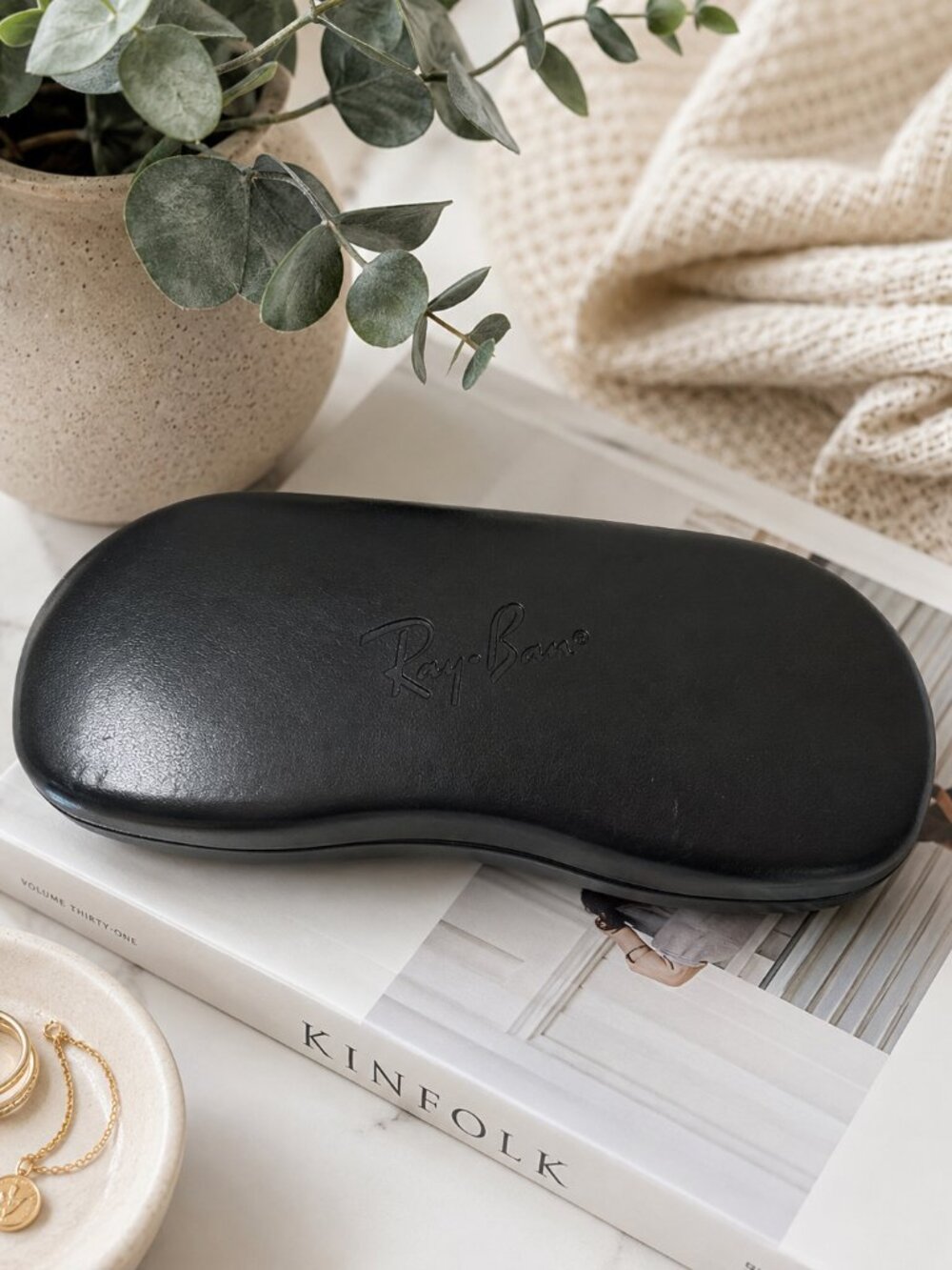 Ray-Ban Authentic Black Hard Shell Eyeglass Sunglasses Case Only OEM